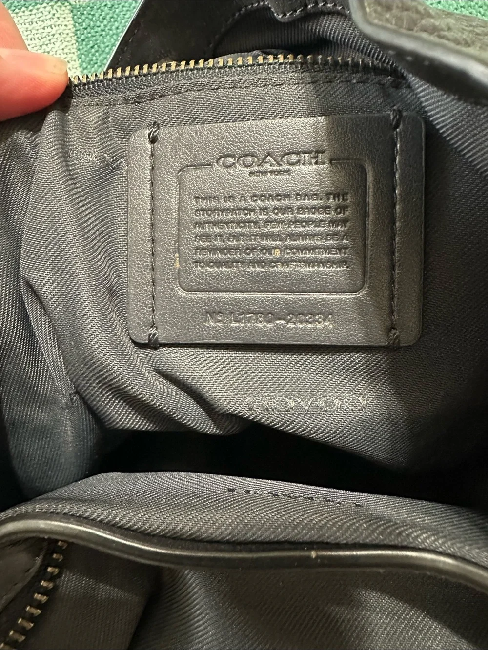 Coach Mixed Leather Edie 42 Shoulder Bag